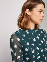 Gemustertes Midikleid mit Stehkragen - Frauen - green flower print Gemustertes Midikleid mit Stehkragen - Frauen - green flower print - 9 - TOM TAILOR Denim