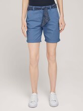 Relaxed chino Bermuda shorts - Women - sea blue Relaxed chino Bermuda shorts - Women - sea blue - 1 - TOM TAILOR