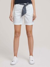 Relaxed chino Bermuda shorts - Women - White Relaxed chino Bermuda shorts - Women - White - 1 - TOM TAILOR