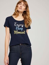 T-Shirt mit Print mit Bio-Baumwolle - Frauen - Sky Captain Blue T-Shirt mit Print mit Bio-Baumwolle - Frauen - Sky Captain Blue - 5 - TOM TAILOR