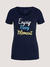 T-Shirt mit Print mit Bio-Baumwolle - Frauen - Sky Captain Blue T-Shirt mit Print mit Bio-Baumwolle - Frauen - Sky Captain Blue - 7 - TOM TAILOR