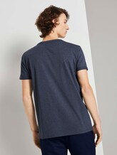 T-Shirt mit Ärmelaufschlag - Männer - Sky Captain Blue Non-Solid T-Shirt mit Ärmelaufschlag - Männer - Sky Captain Blue Non-Solid - 2 - TOM TAILOR Denim