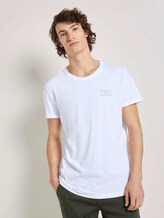 T-Shirt mit Ärmelaufschlag - Männer - White T-Shirt mit Ärmelaufschlag - Männer - White - 1 - TOM TAILOR Denim
