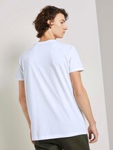 T-Shirt mit Ärmelaufschlag - Männer - White T-Shirt mit Ärmelaufschlag - Männer - White - 2 - TOM TAILOR Denim