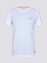 T-Shirt mit Ärmelaufschlag - Männer - White T-Shirt mit Ärmelaufschlag - Männer - White - 7 - TOM TAILOR Denim