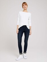 Ottoman Pullover mit Bio-Baumwolle - Frauen - Whisper White Ottoman Pullover mit Bio-Baumwolle - Frauen - Whisper White - 3 - TOM TAILOR