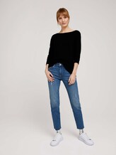 Ottoman Pullover mit Bio-Baumwolle - Frauen - Deep Black Ottoman Pullover mit Bio-Baumwolle - Frauen - Deep Black - 3 - TOM TAILOR