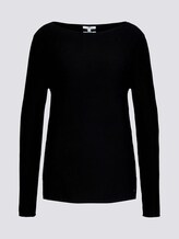 Ottoman Pullover mit Bio-Baumwolle - Frauen - Deep Black Ottoman Pullover mit Bio-Baumwolle - Frauen - Deep Black - 7 - TOM TAILOR