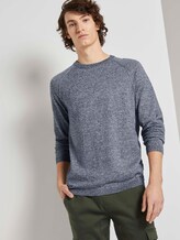 Strickpullover mit Raglanärmeln - Männer - navy grey melange mouline Strickpullover mit Raglanärmeln - Männer - navy grey melange mouline - 5 - TOM TAILOR Denim