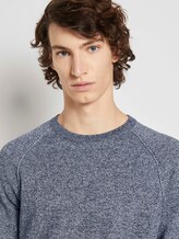 Strickpullover mit Raglanärmeln - Männer - navy grey melange mouline Strickpullover mit Raglanärmeln - Männer - navy grey melange mouline - 9 - TOM TAILOR Denim