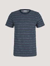 gestreiftes T-Shirt mit Rundhalsausschnitt - Männer - Blue Off White Stripe gestreiftes T-Shirt mit Rundhalsausschnitt - Männer - Blue Off White Stripe - 7 - TOM TAILOR