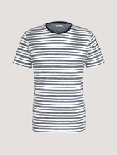 gestreiftes T-Shirt mit Rundhalsausschnitt - Männer - offwhite navy stripes gestreiftes T-Shirt mit Rundhalsausschnitt - Männer - offwhite navy stripes - 7 - TOM TAILOR