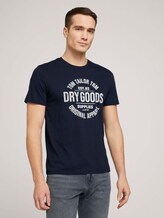 T-Shirt mit Bio-Baumwolle - Männer - Dark Blue T-Shirt mit Bio-Baumwolle - Männer - Dark Blue - 1 - TOM TAILOR