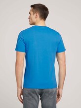 T-Shirt mit Bio-Baumwolle - Männer - bright ibiza blue T-Shirt mit Bio-Baumwolle - Männer - bright ibiza blue - 2 - TOM TAILOR
