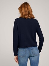 cardigan structured mit Bio-Baumwolle - Frauen - Sky Captain Blue cardigan structured mit Bio-Baumwolle - Frauen - Sky Captain Blue - 2 - TOM TAILOR