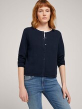 cardigan structured mit Bio-Baumwolle - Frauen - Sky Captain Blue cardigan structured mit Bio-Baumwolle - Frauen - Sky Captain Blue - 5 - TOM TAILOR