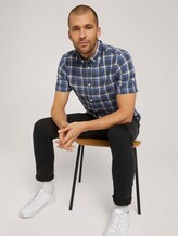 kariertes Hemd - Männer - navy space yarn check kariertes Hemd - Männer - navy space yarn check - 5 - TOM TAILOR