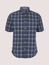 kariertes Hemd - Männer - navy space yarn check kariertes Hemd - Männer - navy space yarn check - 7 - TOM TAILOR