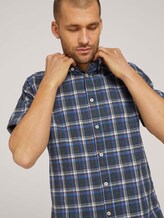 kariertes Hemd - Männer - navy space yarn check kariertes Hemd - Männer - navy space yarn check - 9 - TOM TAILOR