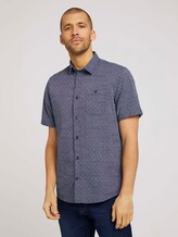 gemustertes Hemd - Männer - navy white fil a fil dobby gemustertes Hemd - Männer - navy white fil a fil dobby - 1 - TOM TAILOR