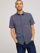 gemustertes Hemd - Männer - navy white fil a fil dobby gemustertes Hemd - Männer - navy white fil a fil dobby - 5 - TOM TAILOR