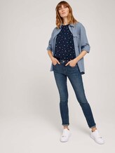 Gemustertes T-Shirt mit Bio-Baumwolle - Frauen - navy colorful heart design Gemustertes T-Shirt mit Bio-Baumwolle - Frauen - navy colorful heart design - 3 - TOM TAILOR