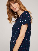 Gemustertes T-Shirt mit Bio-Baumwolle - Frauen - navy colorful heart design Gemustertes T-Shirt mit Bio-Baumwolle - Frauen - navy colorful heart design - 9 - TOM TAILOR