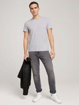 strukturiertes Tshirt - Männer - white melange strukturiertes Tshirt - Männer - white melange - 3 - TOM TAILOR