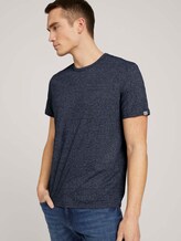 strukturiertes Tshirt - Männer - sky captain blue melange strukturiertes Tshirt - Männer - sky captain blue melange - 5 - TOM TAILOR