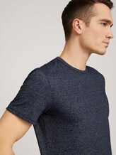 strukturiertes Tshirt - Männer - sky captain blue melange strukturiertes Tshirt - Männer - sky captain blue melange - 9 - TOM TAILOR