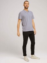 Weiches Frottier Poloshirt - Männer - Light Stone Grey Melange Weiches Frottier Poloshirt - Männer - Light Stone Grey Melange - 3 - TOM TAILOR