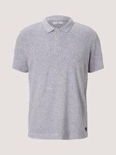 Weiches Frottier Poloshirt - Männer - Light Stone Grey Melange Weiches Frottier Poloshirt - Männer - Light Stone Grey Melange - 7 - TOM TAILOR
