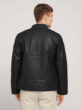 Bikerjacke aus Kunstleder - Männer - Black Bikerjacke aus Kunstleder - Männer - Black - 2 - TOM TAILOR