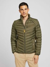 quilted hybrid jacket - Men - Olive Night Green quilted hybrid jacket - Men - Olive Night Green - 1 - TOM TAILOR