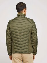 quilted hybrid jacket - Men - Olive Night Green quilted hybrid jacket - Men - Olive Night Green - 2 - TOM TAILOR