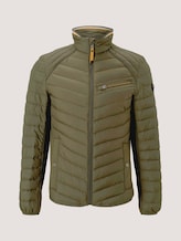 quilted hybrid jacket - Men - Olive Night Green quilted hybrid jacket - Men - Olive Night Green - 7 - TOM TAILOR