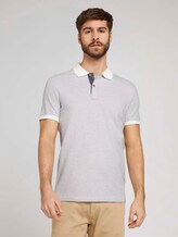 Poloshirt mit Birdseye-Muster - Männer - Off White Poloshirt mit Birdseye-Muster - Männer - Off White - 1 - TOM TAILOR