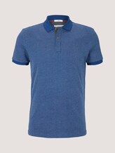 Poloshirt mit Birdseye-Muster - Männer - after dark blue Poloshirt mit Birdseye-Muster - Männer - after dark blue - 7 - TOM TAILOR