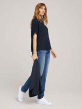 Lockere Kurzarmbluse mit Brusttaschen - Frauen - Sky Captain Blue Lockere Kurzarmbluse mit Brusttaschen - Frauen - Sky Captain Blue - 3 - TOM TAILOR