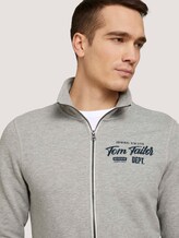 Sweatjacke mit Stehkragen - Männer - Middle Grey Melange Sweatjacke mit Stehkragen - Männer - Middle Grey Melange - 9 - TOM TAILOR