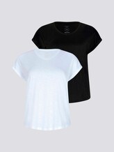 Loose Fit T-Shirt mit Bio-Baumwolle - Frauen - Black Loose Fit T-Shirt mit Bio-Baumwolle - Frauen - Black - 7 - My True Me