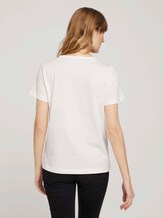 T-Shirt mit Bio-Baumwolle - Frauen - Whisper White T-Shirt mit Bio-Baumwolle - Frauen - Whisper White - 2 - TOM TAILOR