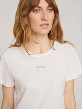 T-Shirt mit Bio-Baumwolle - Frauen - Whisper White T-Shirt mit Bio-Baumwolle - Frauen - Whisper White - 9 - TOM TAILOR