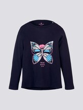 Langarmshirt mit Print und Glitzer - Mädchen - kids night sky blue Langarmshirt mit Print und Glitzer - Mädchen - kids night sky blue - 7 - Tom Tailor E-Shop Kollektion
