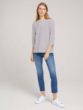 Gestreiftes 7/8 Arm Shirt - Frauen - offwhite navy stripe Gestreiftes 7/8 Arm Shirt - Frauen - offwhite navy stripe - 3 - TOM TAILOR