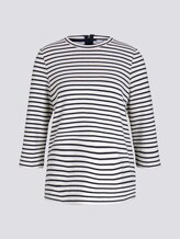 Gestreiftes 7/8 Arm Shirt - Frauen - offwhite navy stripe Gestreiftes 7/8 Arm Shirt - Frauen - offwhite navy stripe - 7 - TOM TAILOR
