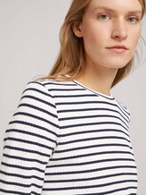 Gestreiftes 7/8 Arm Shirt - Frauen - offwhite navy stripe Gestreiftes 7/8 Arm Shirt - Frauen - offwhite navy stripe - 9 - TOM TAILOR