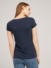 Tshirt mit Stickerei - Frauen - Real Navy Blue Tshirt mit Stickerei - Frauen - Real Navy Blue - 2 - TOM TAILOR Denim