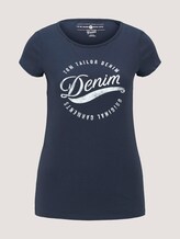 Tshirt mit Stickerei - Frauen - Real Navy Blue Tshirt mit Stickerei - Frauen - Real Navy Blue - 7 - TOM TAILOR Denim