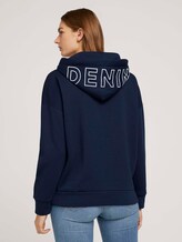 Hoodie mit Kapuzenprint - Frauen - Real Navy Blue Hoodie mit Kapuzenprint - Frauen - Real Navy Blue - 2 - TOM TAILOR Denim